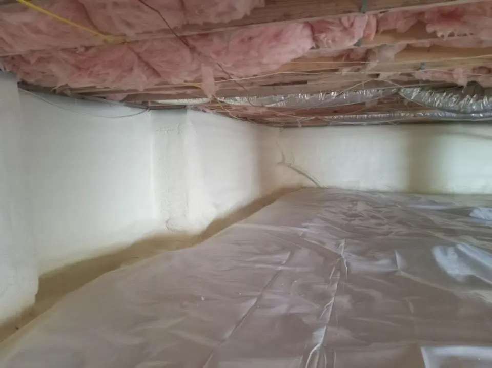 Crawl space encapsulation with closed-cell spray foam for Roof Maintenance in Cortland